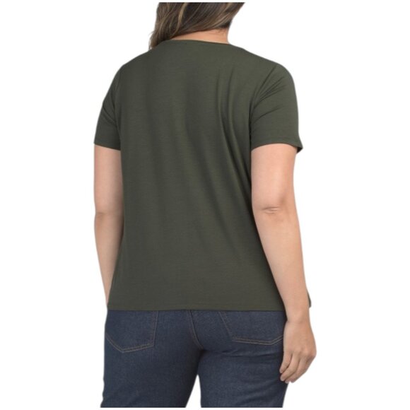 EILEEN FISHER Plus Stretch Jersey Knit Top - Picture 2 of 2